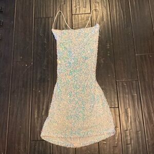 Lucy in Sky Sequins Dress XS
